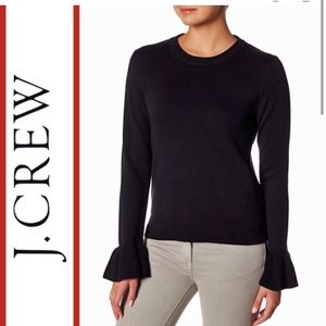 J. Crew | 'Ruffled Cuff' Pullover Sweater